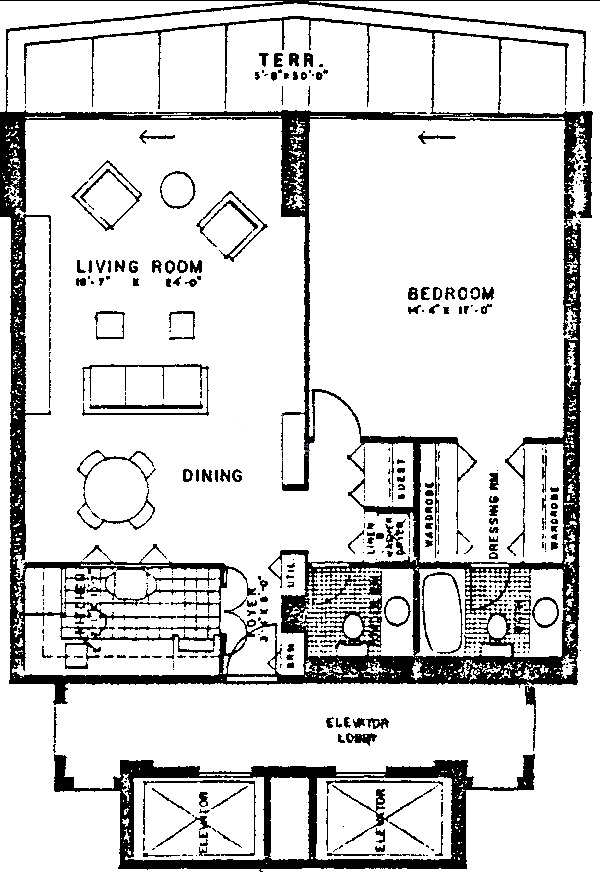 3470 N Lake Shore Drive Floorplan - B Tier