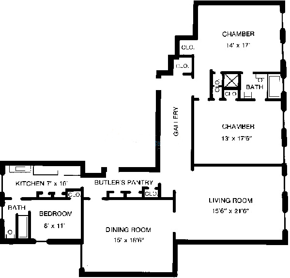3534 N Lake Shore Drive Floorplan - C Tier
