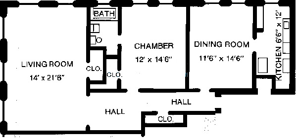 3534 N Lake Shore Drive Floorplan - F Tier