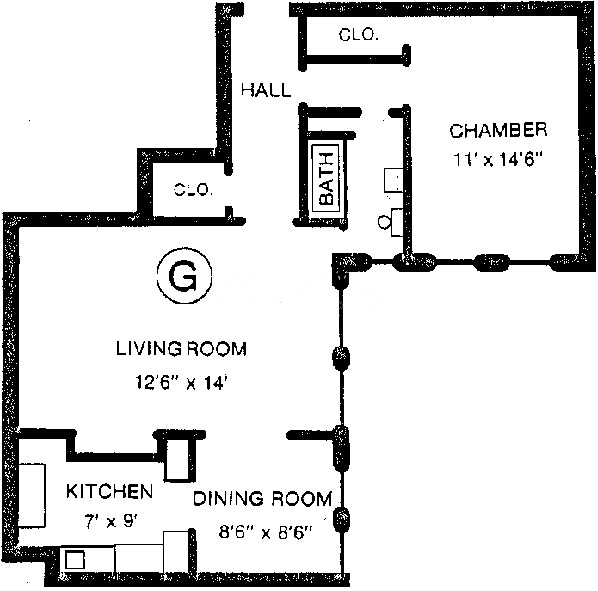 3534 N Lake Shore Drive Floorplan - G Tier