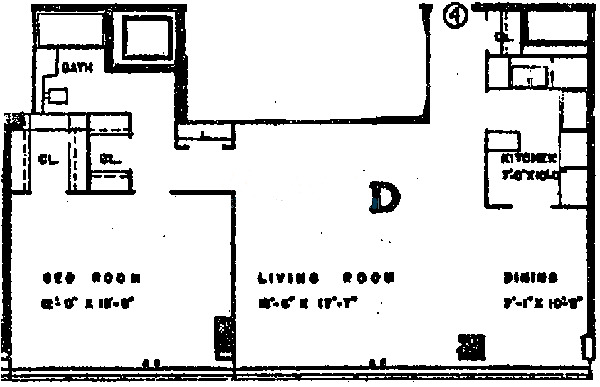 360 W Wellington Floorplan - D Tier*
