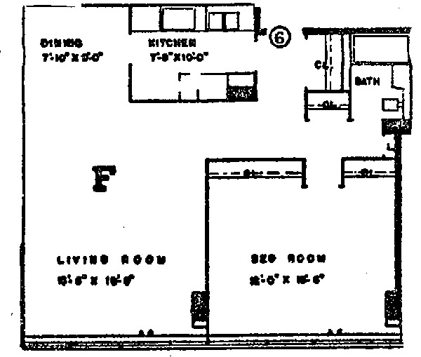 360 W Wellington Floorplan - F Tier*