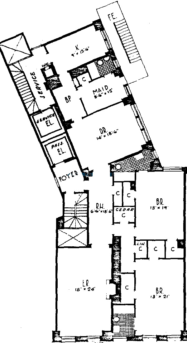 3750 N Lake Shore Drive Floorplan - B Tier