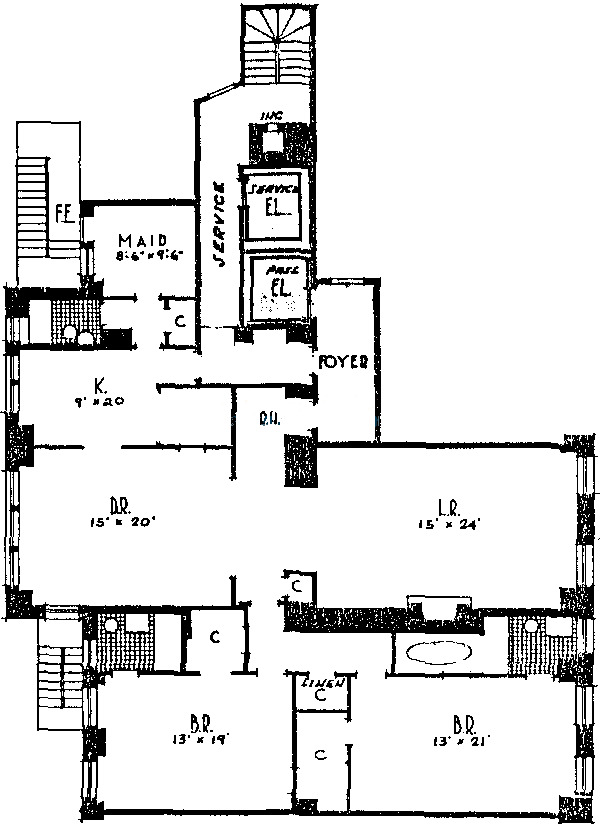 3750 N Lake Shore Drive Floorplan - C Tier