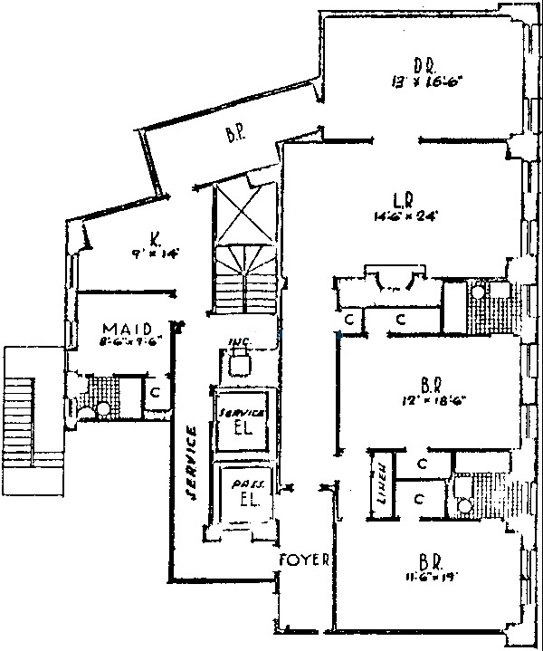 3750 N Lake Shore Drive Floorplan - D Tier