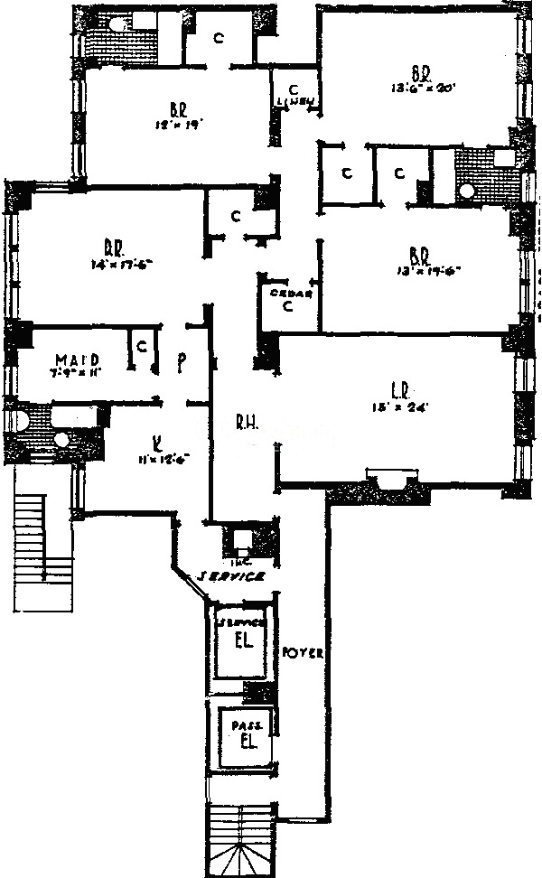 3750 N Lake Shore Drive Floorplan - F Tier