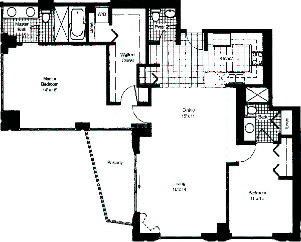 375 W Erie Floorplan - C2 Tier*