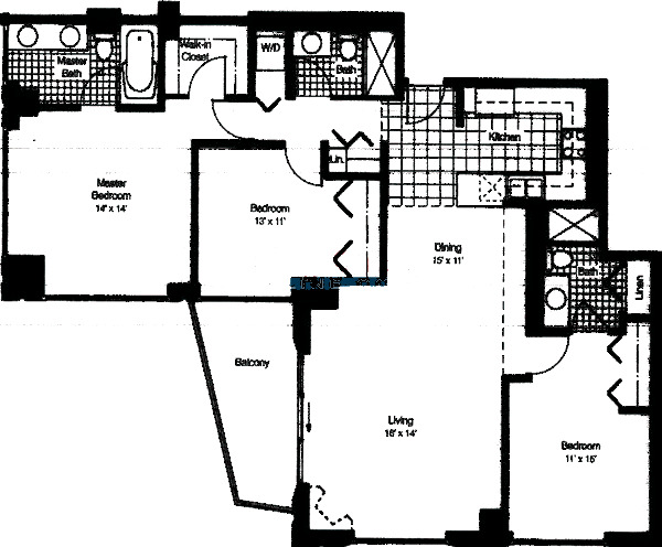 375 W Erie Floorplan - C3 Tier*