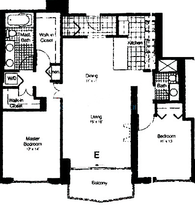 375 W Erie Floorplan - E Tier*