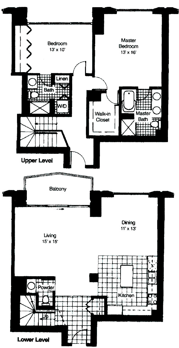 375 W Erie Floorplan - Penthouse H Tier*