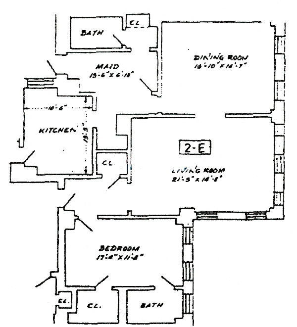 2320 W St. Paul Floorplan - 2E - 3E Tiers*
