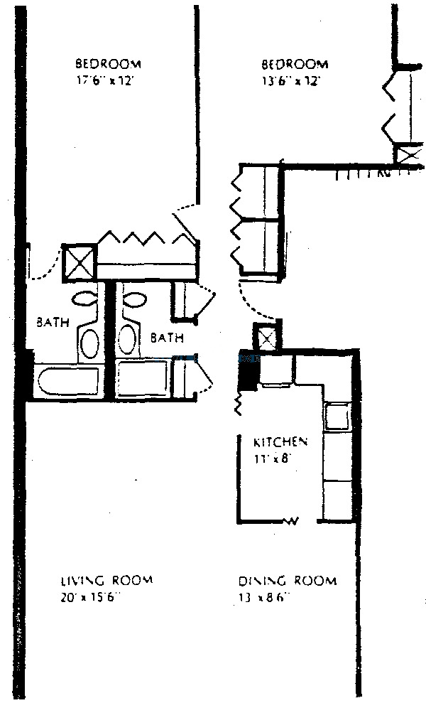 40 E Cedar St Floorplan - 21A Tier