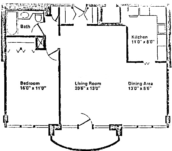 40 E Cedar St Floorplan - B Tier