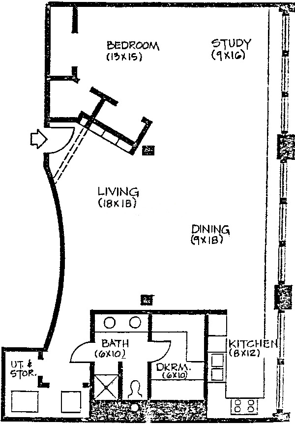 411 S Sangamon Floorplan - A Tier*