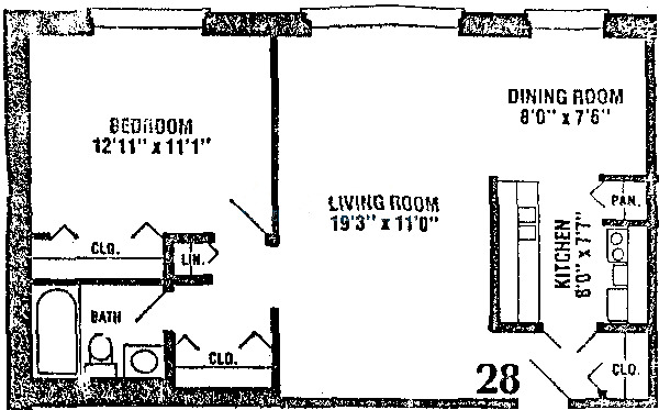 420 W Aldine Floorplan - 28 Tier