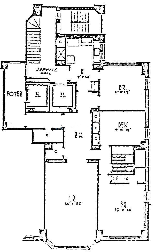 421 W Melrose Floorplan - 11A Tier*