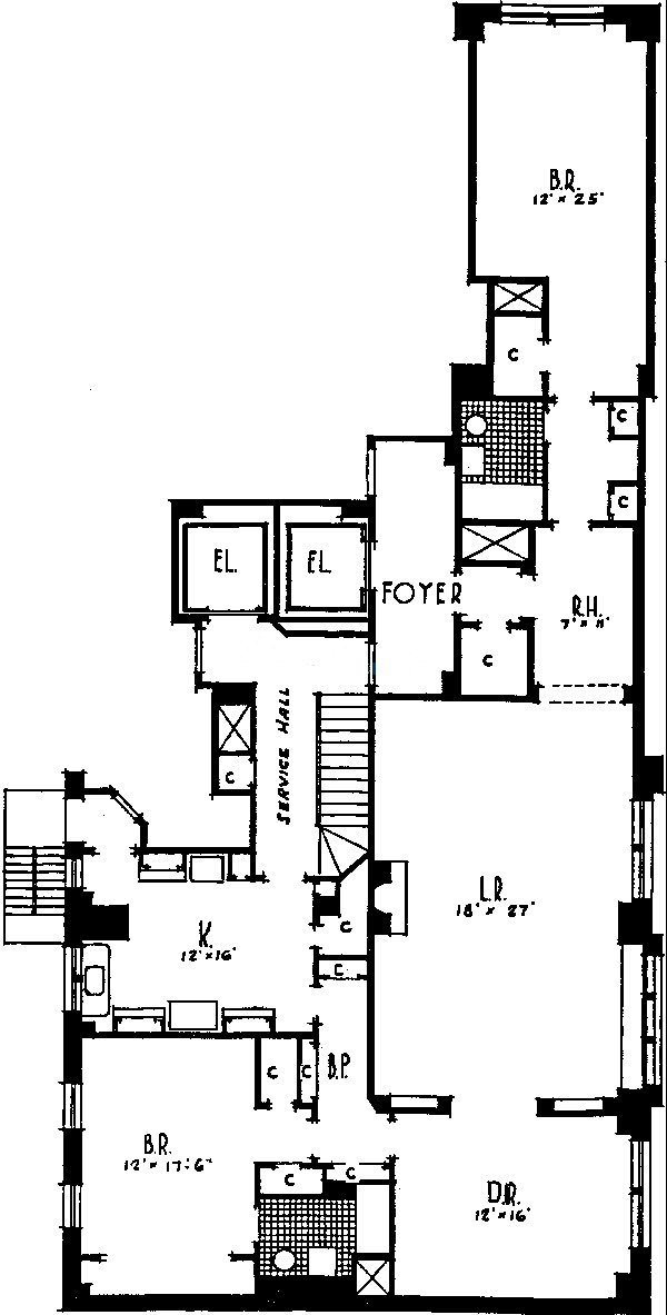 421 W Melrose Floorplan - Suite 20D Tier*