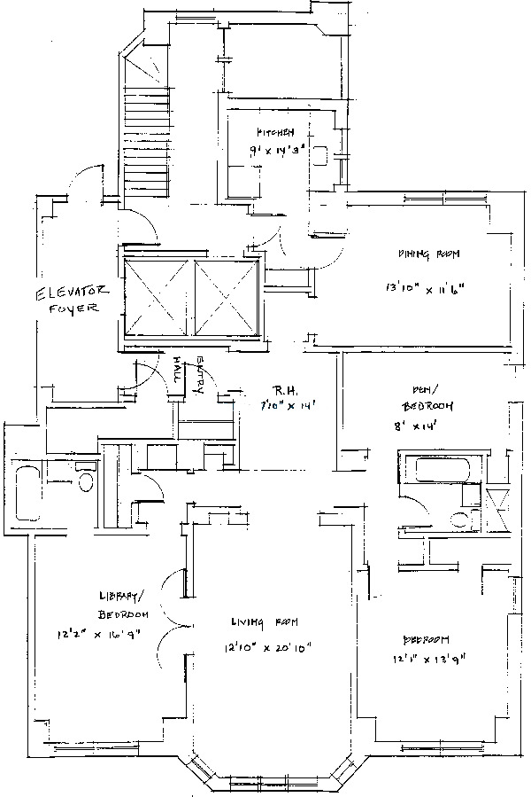 421 W Melrose Floorplan - A Tier*