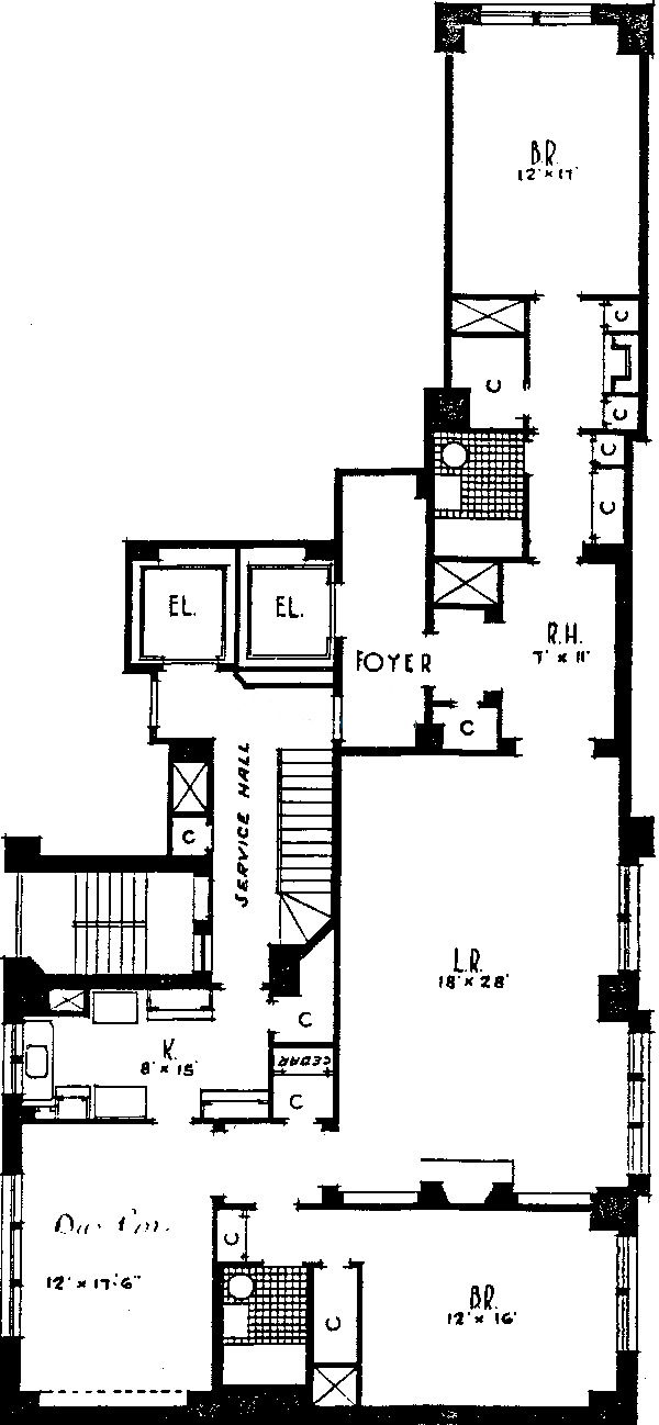 421 W Melrose Floorplan - Suite 4D Tier*