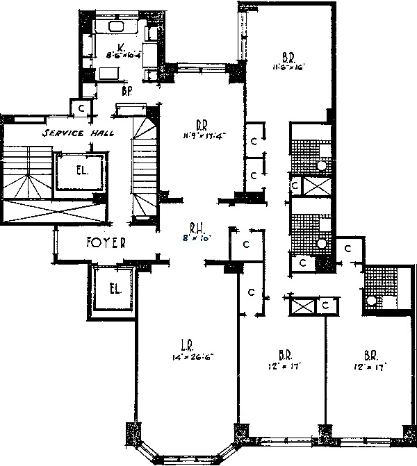 421 W Melrose Floorplan - 5B Tier*