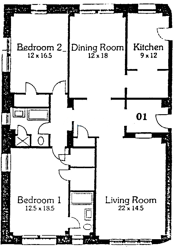 4300 N Marine Drive Floorplan - 01 Tier