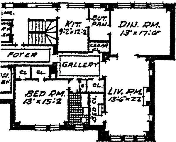 431 W Oakdale Floorplan - C Tier*