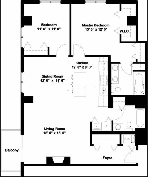 4350 N Broadway Floorplan - 302-902 Tier