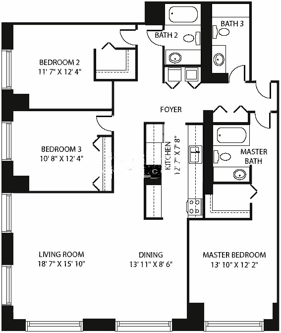 474 N Lake Shore Drive Floorplan - 08 Tier