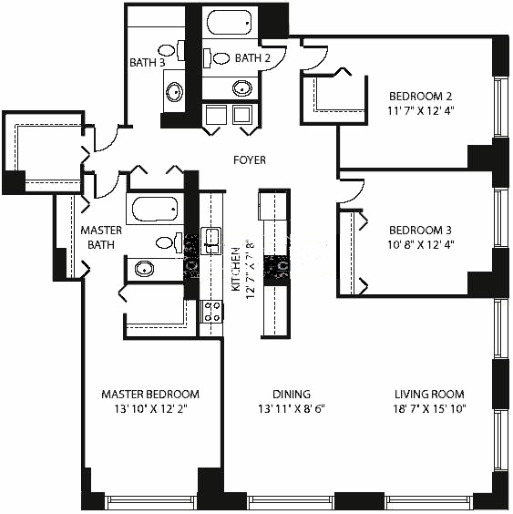 474 N Lake Shore Drive Floorplan - 10 Tier*