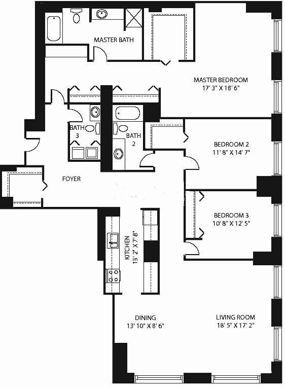 474 N Lake Shore Drive Floorplan - 03, 06 Tiers*
