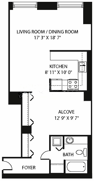 474 N Lake Shore Drive Floorplan - 01, 06, 11 Tiers