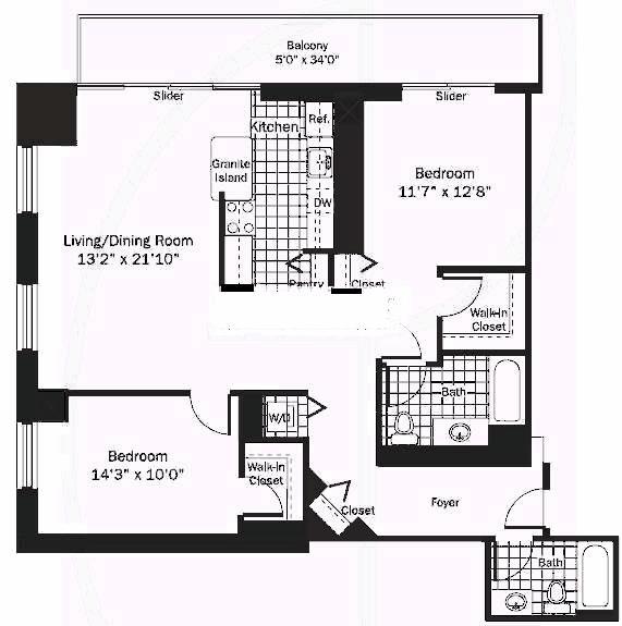 545 N Dearborn Floorplan - 01 Tier