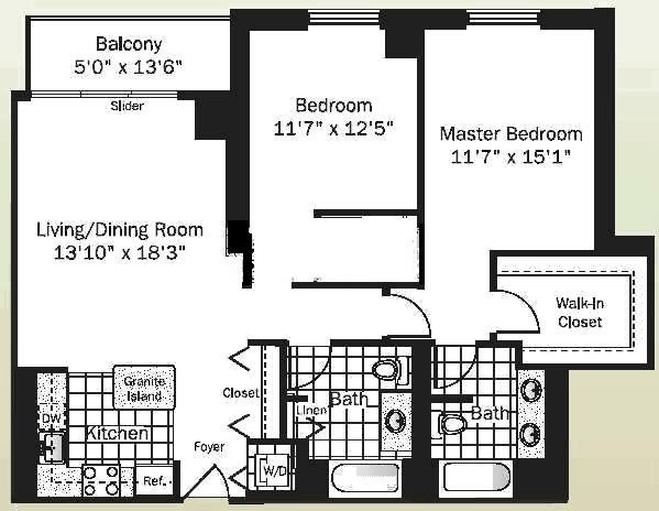545 N Dearborn Floorplan - 02, 05 Simplex Tiers*