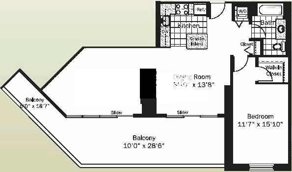 545 N Dearborn Floorplan - 03, 07 Simplex Tiers*