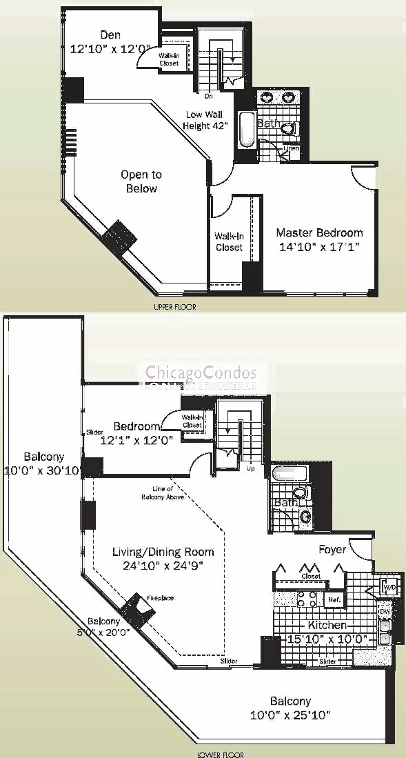 545 N Dearborn Floorplan - 06 Duplex Tier
