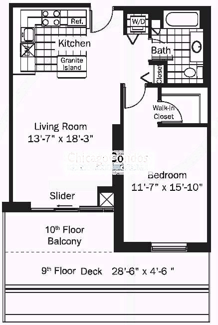 545 N Dearborn Floorplan - 09 Tier