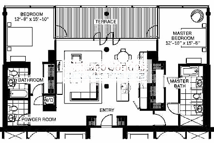 600 N Fairbanks Floorplan - Penthouse 02 Tier