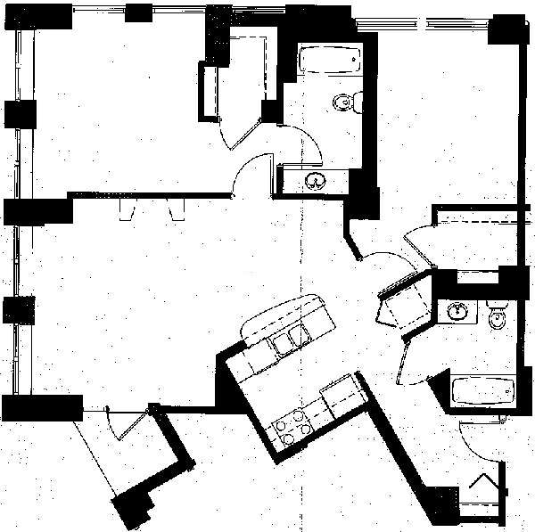 600 N Kingsbury Floorplan - 10 Tier*