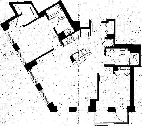 600 N Kingsbury Floorplan - 11 Tier