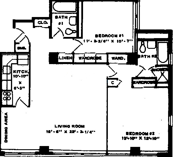 6118 N Sheridan Floorplan - 01 Tier