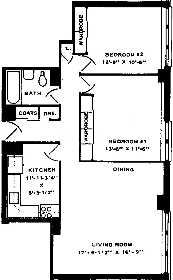 6118 N Sheridan Floorplan - 03 & 04 Tiers*