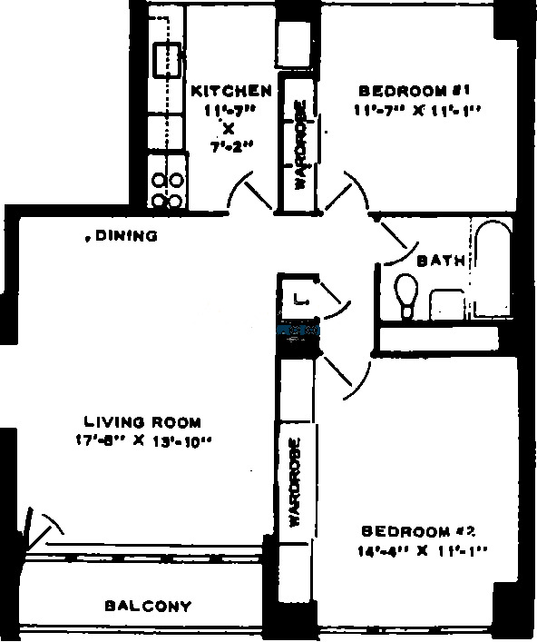 6118 N Sheridan Floorplan - 07 & 08 Tiers*