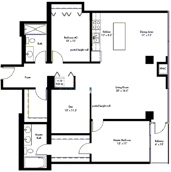 630 N Franklin Floorplan - 10 Tier*