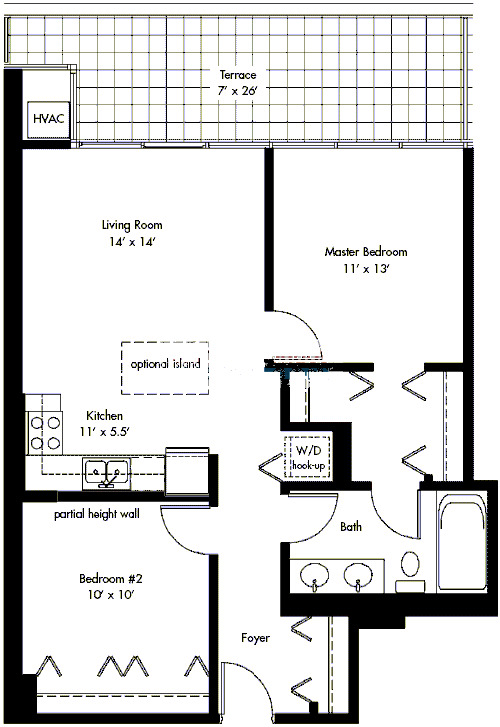 630 N Franklin Floorplan - 12 Tier*