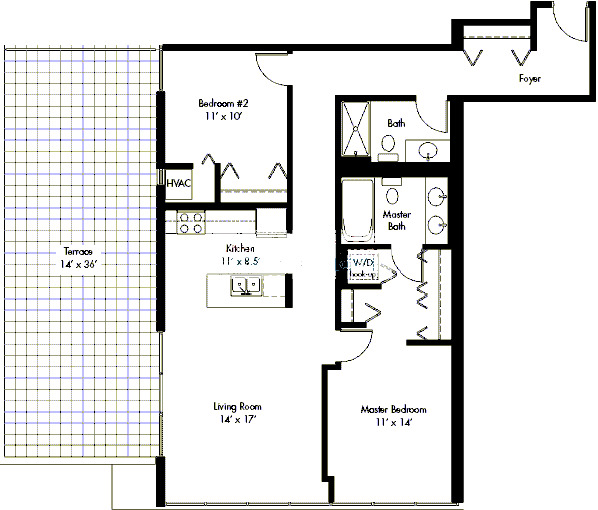 630 N Franklin Floorplan - 21 Tier*