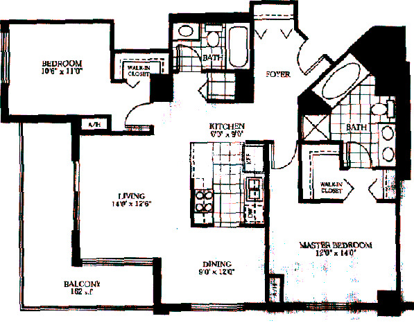 635 N Dearborn Floorplan - The Brigantine B Tier