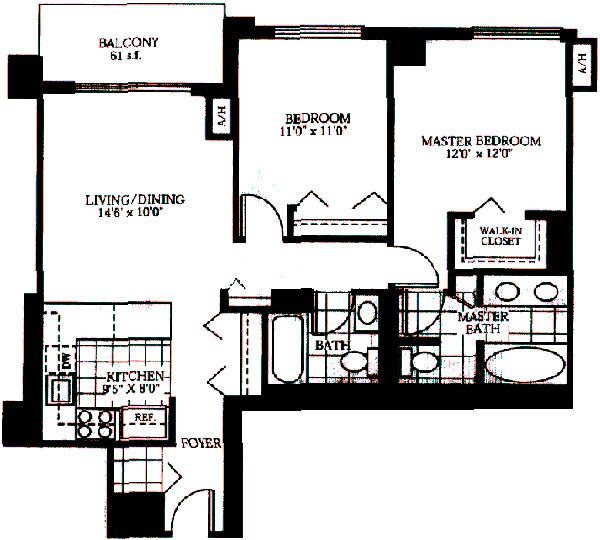 635 N Dearborn Floorplan - The Carrack C Tier