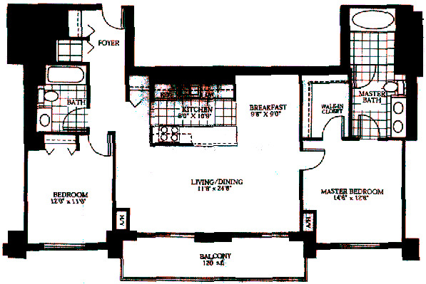 635 N Dearborn Floorplan - The Indiaman D Tier