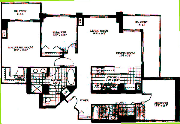 635 N Dearborn Floorplan - The Galleon E Tier