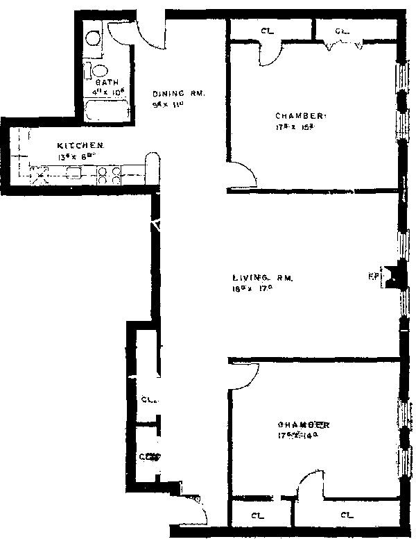 800 W George Floorplan - G Tier*